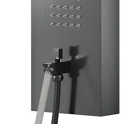 Душова панель Corsan Samsara graphite gunmetal з виливом S003MGMW, Графіт - мініатюра 3