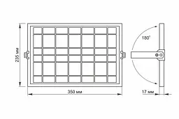 LED прожектор автономний Videx 1000Lm 5000K 3.2V (27063-000) - мініатюра 10