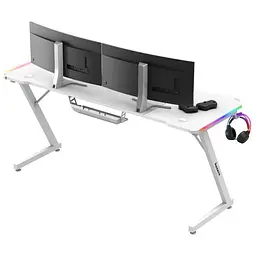 Комп'ютерний стіл Huzaro Hero 4.8 RGB White - мініатюра 6