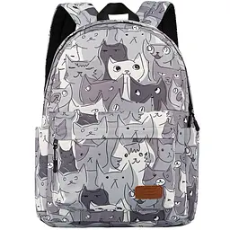 Рюкзак 2E TeensPack Cats сірий - мініатюра 2