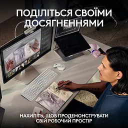 Веб-камера Logitech MX Brio 4K Pale Grey (960-001554) [113376] - мініатюра 6