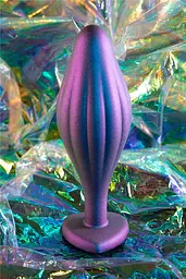 Анальна пробка Anal Adventures Matrix Wavy Bling Plug 11.4 см (фіолетовий) - мініатюра 4