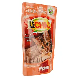 Вологий корм для кішок Monge LC Cat Wet Adult в соусі з тунцем та лососем 100 г (70001380) - мініатюра 2