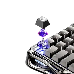 Клавіатура GravaStar Mercury V60 Pro Deluxe Edition GunMetal RGB Black (GSXY-V60PRO-DE-GM) - мініатюра 3