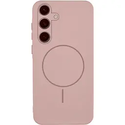 Чохол Silicone Cover Lakshmi Full Camera (AA) with Magnetic Fit для Samsung Galaxy S25 FE Рожевий / Pink Sand