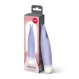 Вібратор з пелюстками Fun Factory VOLITA purple, компактний, дуже тихий, на батарейках - мініатюра 6