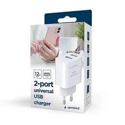 Зарядний пристрій Gembird 2xUSB 12W black (TA-UC-2A12-01-BK) - мініатюра 4