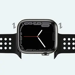 Ремінець силіконовий Hoco iWatch WA08 honeycomb 38/40/41 mm чорний - мініатюра 3