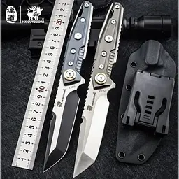 Нож туристический  HX Outdoors Heavy Armor Tactical Straight Knife Black (D-220A) - мініатюра 4