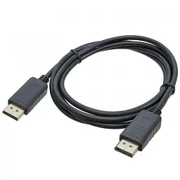 Кабель DisplayPort (M) – DisplayPort (M), 1.8 м, чорний, Patron, V1.2, 60 Гц (PN-DP-DP-18)
