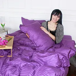 Постільна білизна MirSon Satin 30-0009 Purple 160х220 Сімейний (2200005250754) - мініатюра 7
