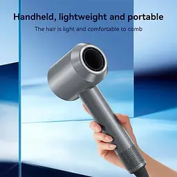 Фен зі швидкою сушаркою Hoco DAR31 Wave high-speed negative ion hair dryer 1500W сірий - мініатюра 2
