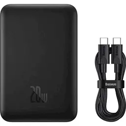 Зовнішній акумулятор Baseus Magnetic Mini Wireless Fast Charge Power Bank 10000mAh 20W Black (PPCX030001) [94805] - мініатюра 5