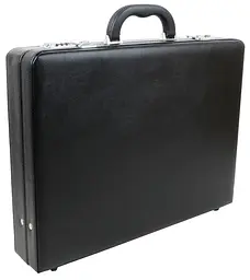 Чоловічий кейс дипломат з екошкіри Portfolio S1645431 Чорний - мініатюра 2