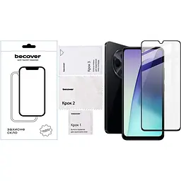 Захисне скло BeCover для Xiaomi Redmi A4 5G Black (712884) - мініатюра 2
