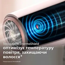Фен Philips 5000 ThermoShield 2100 Вт 6 режимів білий (BHD500/00) - мініатюра 6