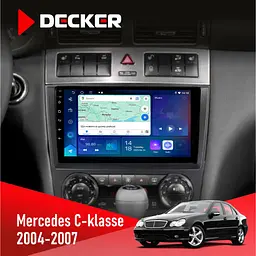 Штатна магнітола Mercedes-Benz C-Class (W203) 2004-2007 Decker D9-007 4x64 DSP 360 4G Decker (НФ-00003723)
