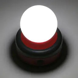 Ліхтар кемпінговий LED світильник на батарейках 3хАА магніт та гак для підвіски лампа 10см UKC ZY-717 червоний - мініатюра 2