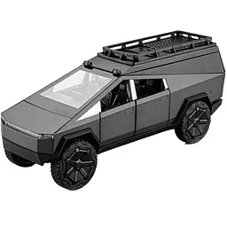 Колекційна металева модель електричного пікапа АвтоЕксперт Tesla Cybertruck Camping з інерцією, світлом та звуком 1:24