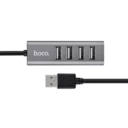 USB-хаб Hoco HB1 4USB Line machine Tarnish - мініатюра 1