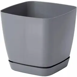 Горщик для квітів Form-Plastic Тоскана квадро-17 3.5 л сірий (0733-059)
