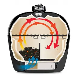 Чавунний роздільник вугілля для гриля Primo Oval L (PG00344) - мініатюра 2