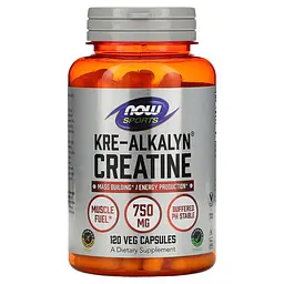 Креатин Sports Kre-Alkalyn Creatine, 120 капсул NOW 000299392