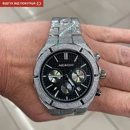 Годинник чоловічий наручний Aocasdiy Graphite (Сріблястий) - мініатюра 3