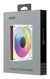 Вентилятор Ocypus GAMMA F12 ARGB Reverse Blade White (GAMMA-F12-WH1AM01U-GL) - мініатюра 8