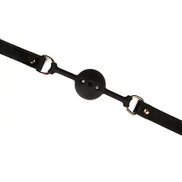 BDSM кляп Liebe Seele Boudoir Amor Ball Gag чорний - мініатюра 4