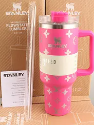 Термокухоль Stanley Quencher H2.0 Tumbler з неіржавкої сталі 1,18 л Hot Pink Monogram KT6007843