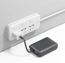Портативна батарея Swissten POWER BANK 20000 mAh 45 Вт із кабелем Type-C Silver - мініатюра 5