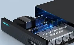 ДБЖ Marsriva DC UPS для роутерів KP7 Pro 11xDC+USB+Gigabit PoE 9-12V 100W 24000Ah (76,8Wh) LiFePO4 - мініатюра 6