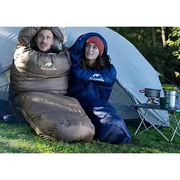 Спальник Naturehike MJ300 (CNK2300SD014) +4°C з капюшоном - темно-блакитний - мініатюра 11