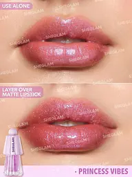 Олійка для губ з шимером SHEGLAM Jelly Wow Hydrating Lip Oil Princess Vibes - мініатюра 2