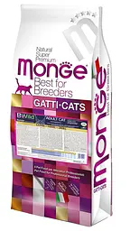 Сухий корм MONGE BWILD CAT LOW GRAIN Низькозерновий для дорослих кішок з м'ясом зайця 10 кг