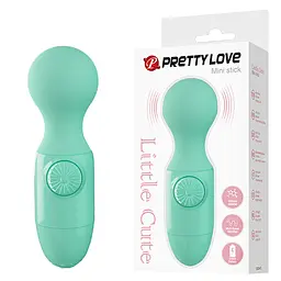 Вібромасажер Pretty Love Mini Stick Little Cute 12 см бірюзовий - мініатюра 7