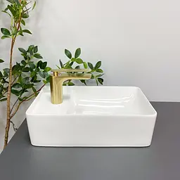 Умивальник VBI Lecco white накладний VBI-015603, Білий - мініатюра 3
