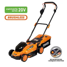 SEQUOIA Газонокосарка акумуляторна SEQUOIA SBL2033B 20В 33см 30л 25-75мм ЗП 10.6кг без АКБ та ЗП - мініатюра 2