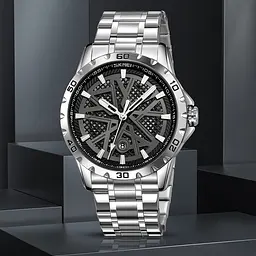 Наручний годинник чоловічий 9337SIBK Silver-Black Skmei acs0030895 - мініатюра 4