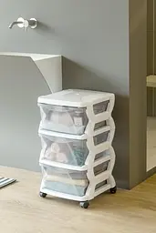 Модульний комод Insieme 3C, 36x40x62h 3 висувні ящики, білий - мініатюра 3
