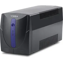 Пристрій безперебійного живлення Vinga LED 1200VA plastic case with USB (VPE-1200PU) - мініатюра 7
