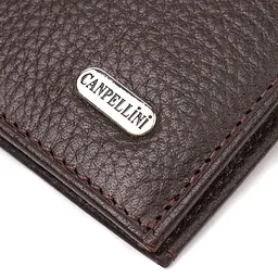 Компактний гаманець для чоловіків із натуральної шкіри флотар Canpellini 21873 коричневий - мініатюра 8