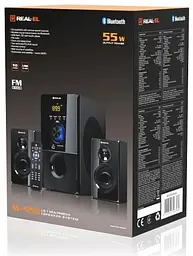 Колонки 2.1 M-555 Black сателіти 2 x 12.5 Вт REAL-EL teh0021008 - мініатюра 7
