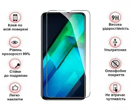 Захисне скло BeCover для Infinix Note 12 (X663D) 3D Crystal Clear Glass (708088) - мініатюра 3
