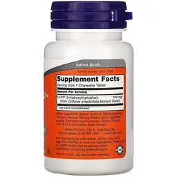 5-Гідрокситриптофан Now Foods 5-HTP з цитрусовим смаком 100 мг 90 таблеток - мініатюра 2