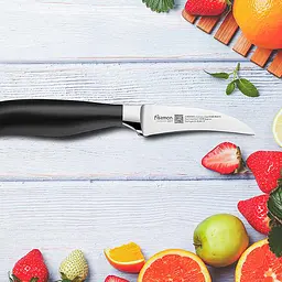 Ніж для чищення овочів Elegance із високолегованої нержавіючої сталі Fissman 8х11,5 см kuh0007501 - мініатюра 6