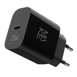 Зарядний пристрій мережевий MAKE 20W Type-C PD3.0 Black - мініатюра 3