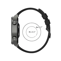 Силіконовий ремінець для Смарт-годинника Kospet Tank T2, M2, T3, T3 Ultra Black (19585) - мініатюра 4