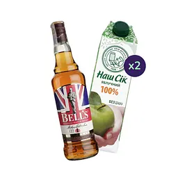 Коктейль Whiskey and Apple Juice (набір інгредієнтів) х13 на основі Bell`s - мініатюра 2